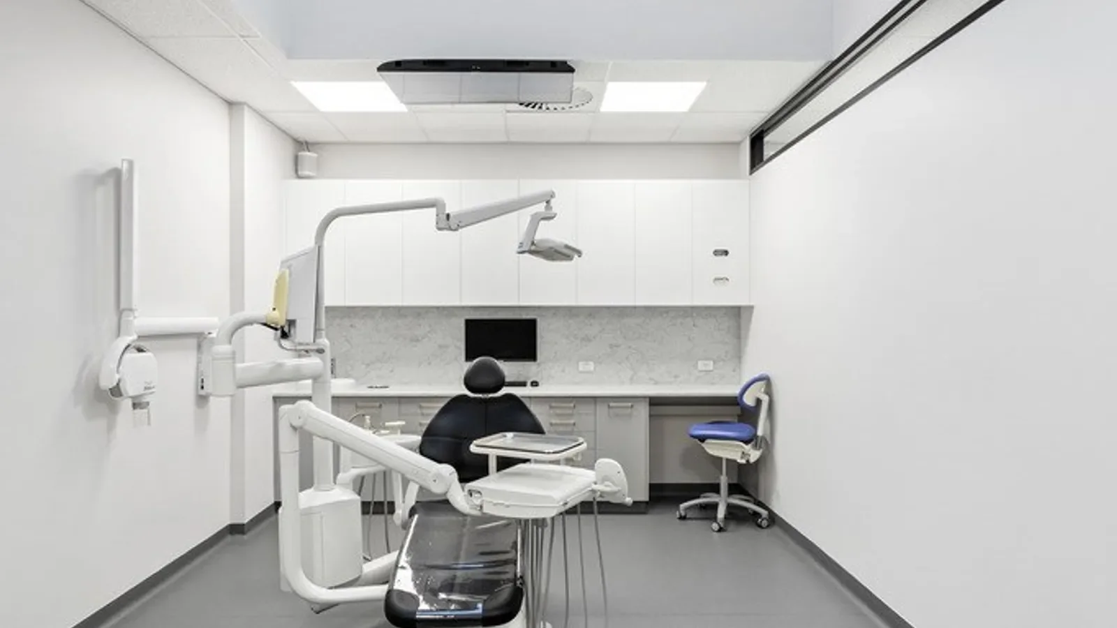 Barkly Dental Works, Brunswick, VIC: laid commercial floor
