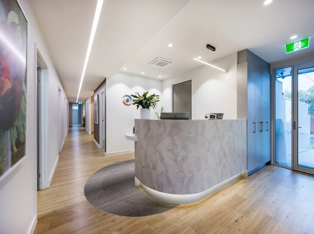 Spectrum Eyecare, Frankston, VIC: laid commercial floor